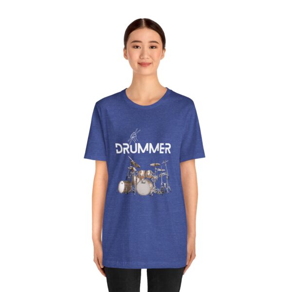 Unisex "Drummer" T-shirt designed by Dr. Jose Rosa - Image 66