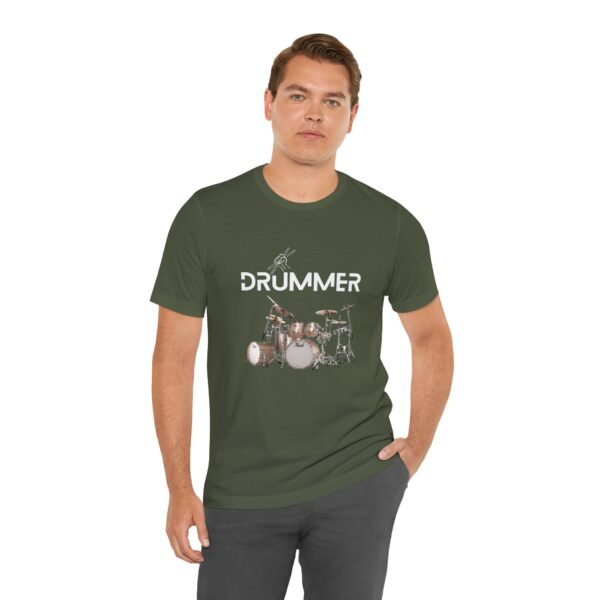 Unisex "Drummer" T-shirt designed by Dr. Jose Rosa - Image 32