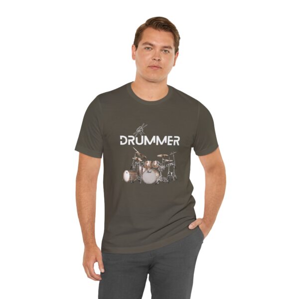 Unisex "Drummer" T-shirt designed by Dr. Jose Rosa - Image 23