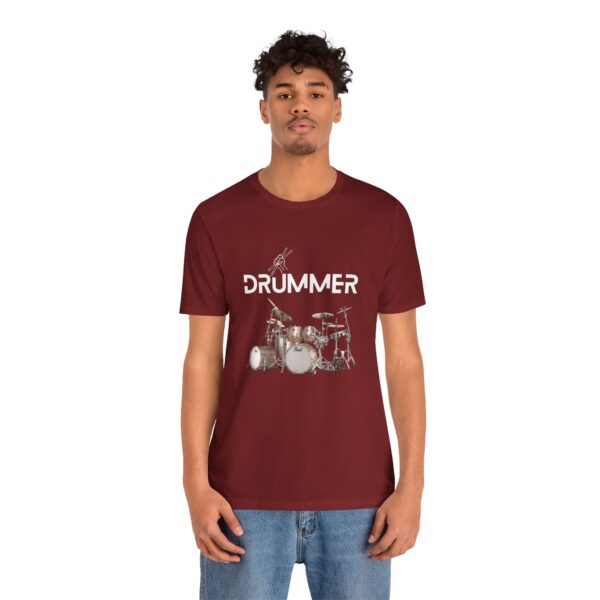 Unisex "Drummer" T-shirt designed by Dr. Jose Rosa - Image 121