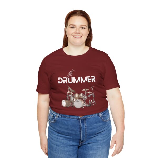 Unisex "Drummer" T-shirt designed by Dr. Jose Rosa - Image 124