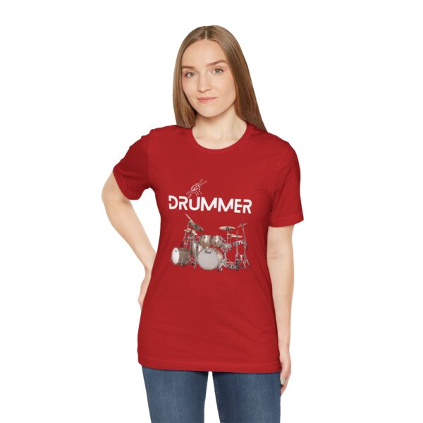 Unisex "Drummer" T-shirt designed by Dr. Jose Rosa - Image 114