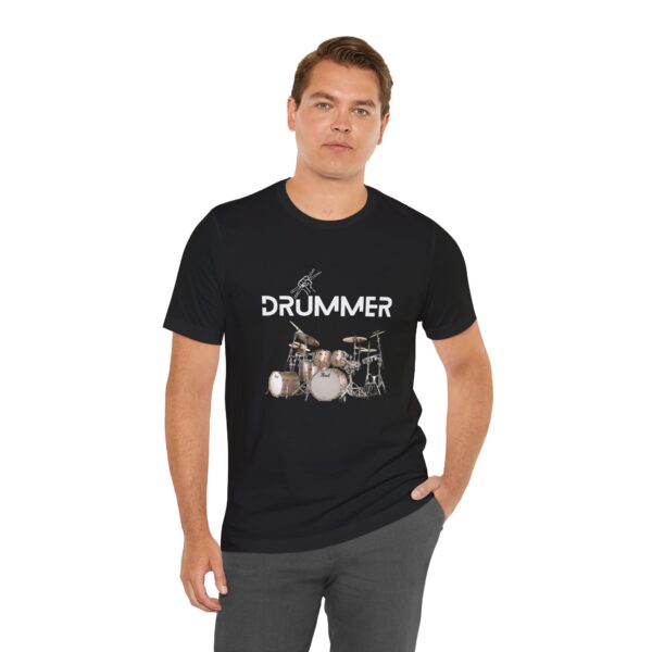 Unisex "Drummer" T-shirt designed by Dr. Jose Rosa - Image 14