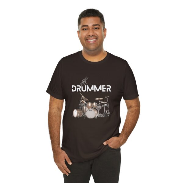 Unisex "Drummer" T-shirt designed by Dr. Jose Rosa - Image 9