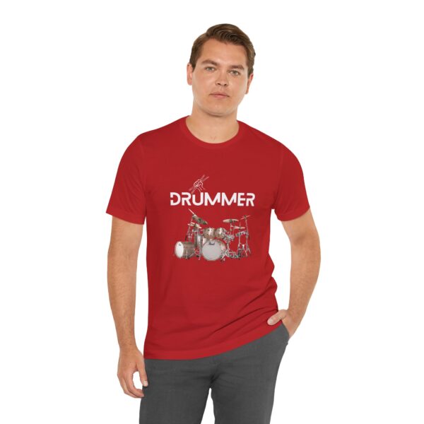 Unisex "Drummer" T-shirt designed by Dr. Jose Rosa - Image 113