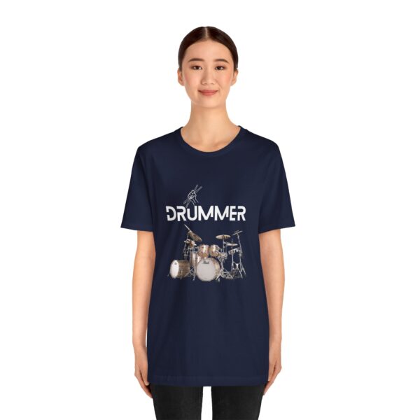 Unisex "Drummer" T-shirt designed by Dr. Jose Rosa - Image 84