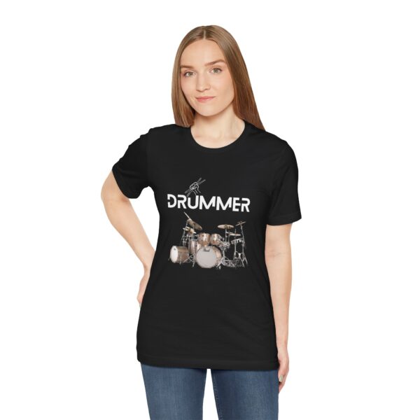 Unisex "Drummer" T-shirt designed by Dr. Jose Rosa - Image 15