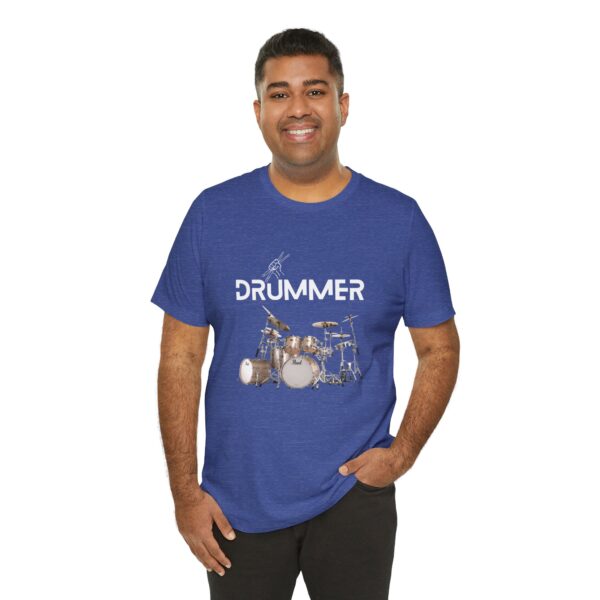 Unisex "Drummer" T-shirt designed by Dr. Jose Rosa - Image 72