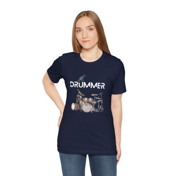 Unisex "Drummer" T-shirt designed by Dr. Jose Rosa - Image 87