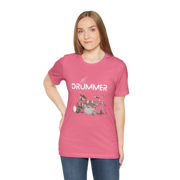 Unisex "Drummer" T-shirt designed by Dr. Jose Rosa - Image 96