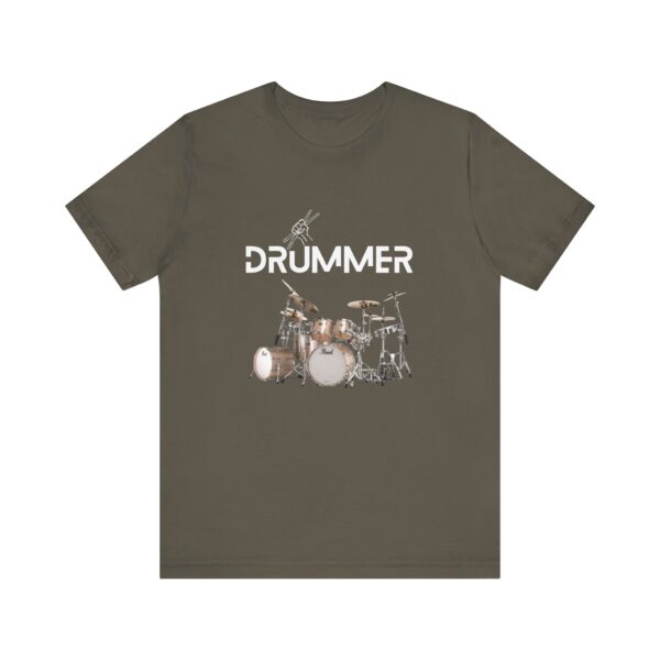 Unisex "Drummer" T-shirt designed by Dr. Jose Rosa - Image 19