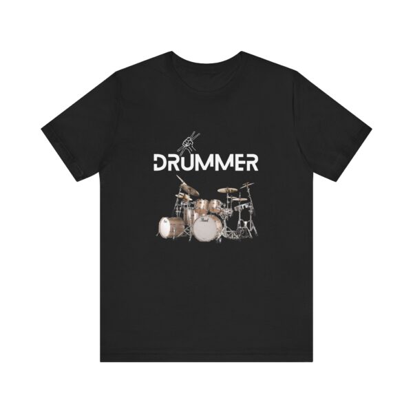 Unisex "Drummer" T-shirt designed by Dr. Jose Rosa - Image 10