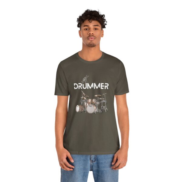 Unisex "Drummer" T-shirt designed by Dr. Jose Rosa - Image 22