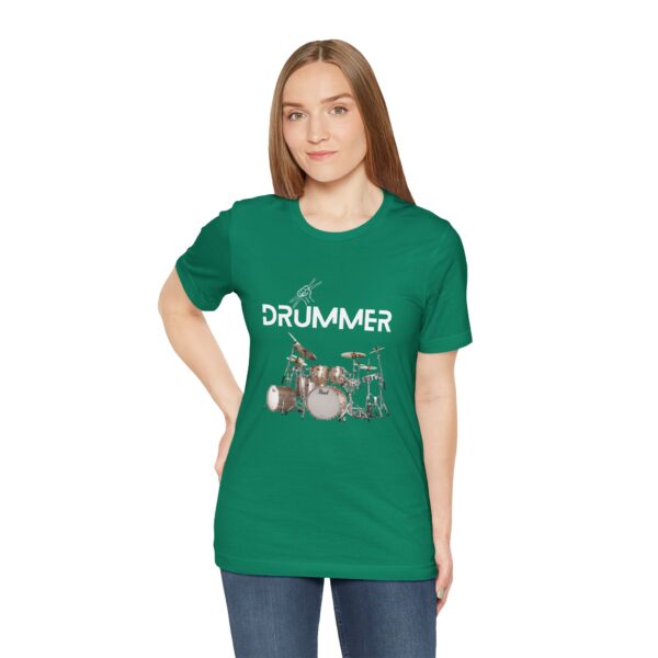 Unisex "Drummer" T-shirt designed by Dr. Jose Rosa - Image 51