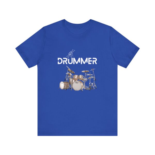 Unisex "Drummer" T-shirt designed by Dr. Jose Rosa - Image 55