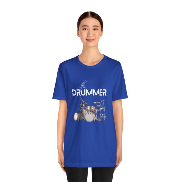 Unisex "Drummer" T-shirt designed by Dr. Jose Rosa - Image 57