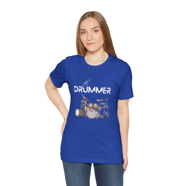 Unisex "Drummer" T-shirt designed by Dr. Jose Rosa - Image 60