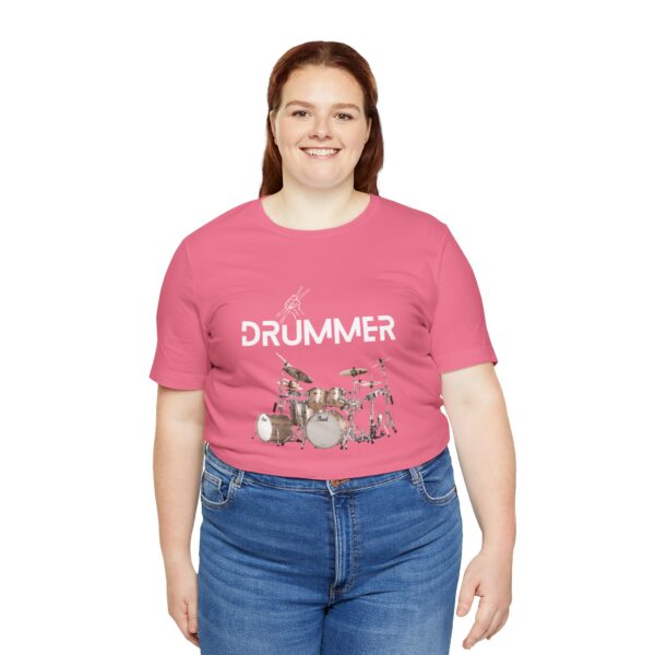 Unisex "Drummer" T-shirt designed by Dr. Jose Rosa - Image 97