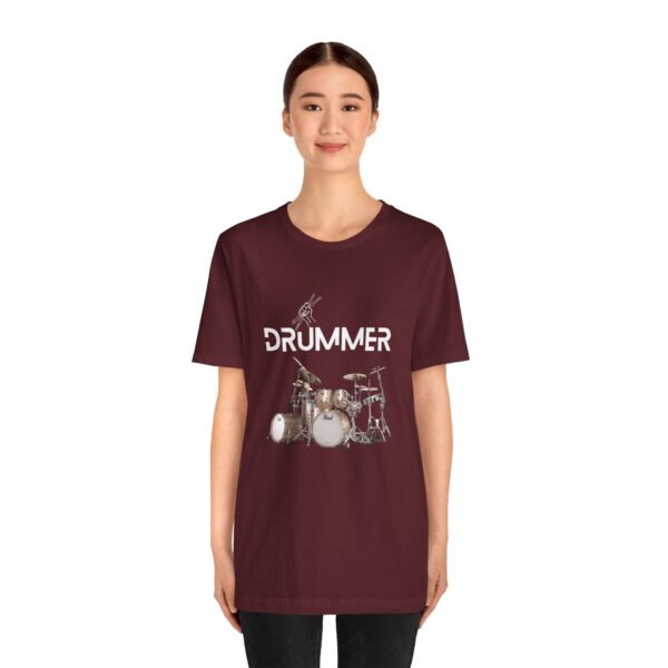 Unisex "Drummer" T-shirt designed by Dr. Jose Rosa - Image 102