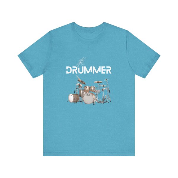 Unisex "Drummer" T-shirt designed by Dr. Jose Rosa - Image 73