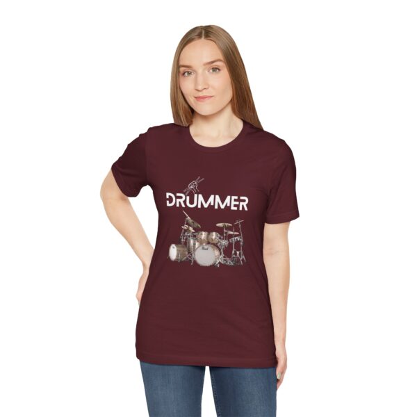 Unisex "Drummer" T-shirt designed by Dr. Jose Rosa - Image 105