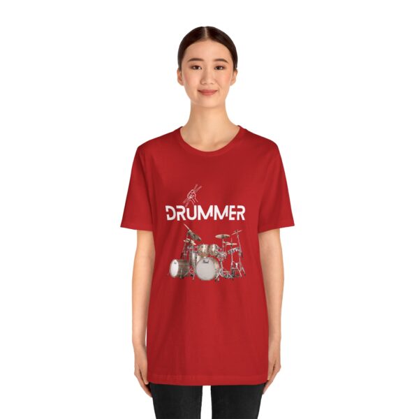 Unisex "Drummer" T-shirt designed by Dr. Jose Rosa - Image 111