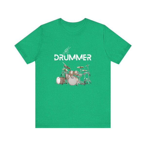 Unisex "Drummer" T-shirt designed by Dr. Jose Rosa - Image 37