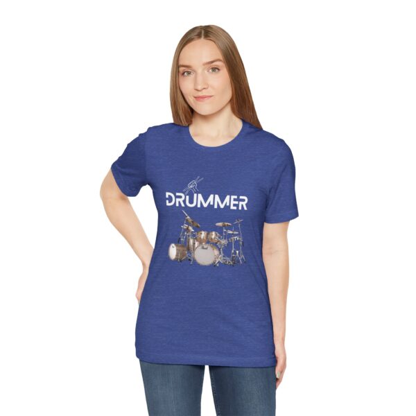 Unisex "Drummer" T-shirt designed by Dr. Jose Rosa - Image 69