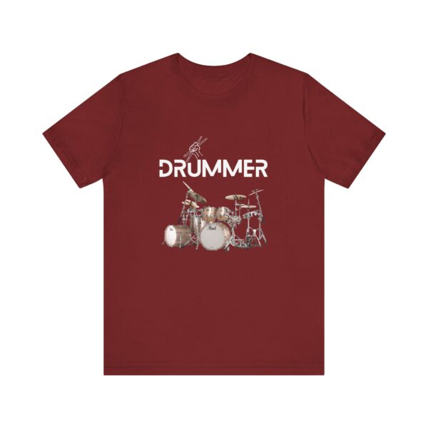 Unisex "Drummer" T-shirt designed by Dr. Jose Rosa - Image 118