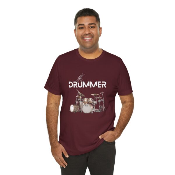 Unisex "Drummer" T-shirt designed by Dr. Jose Rosa - Image 108