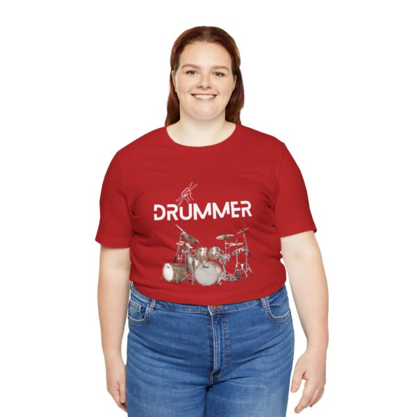 Unisex "Drummer" T-shirt designed by Dr. Jose Rosa - Image 115