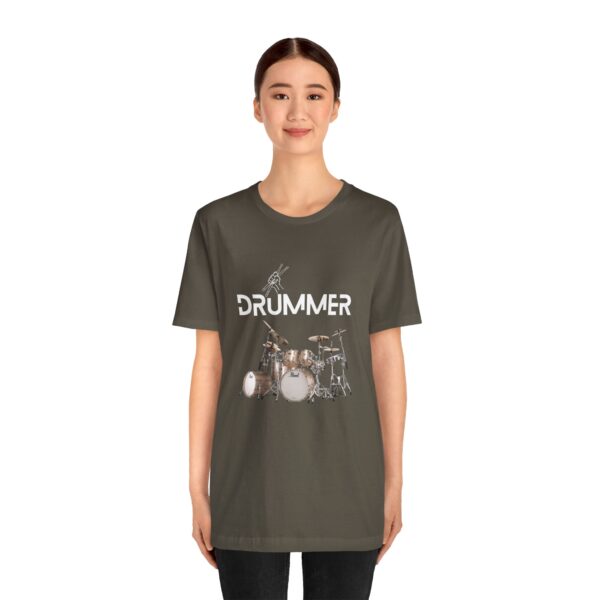 Unisex "Drummer" T-shirt designed by Dr. Jose Rosa - Image 21