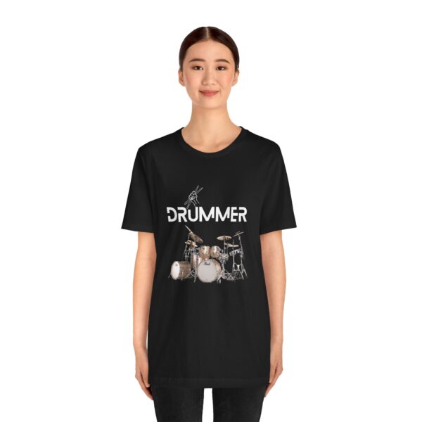 Unisex "Drummer" T-shirt designed by Dr. Jose Rosa - Image 12