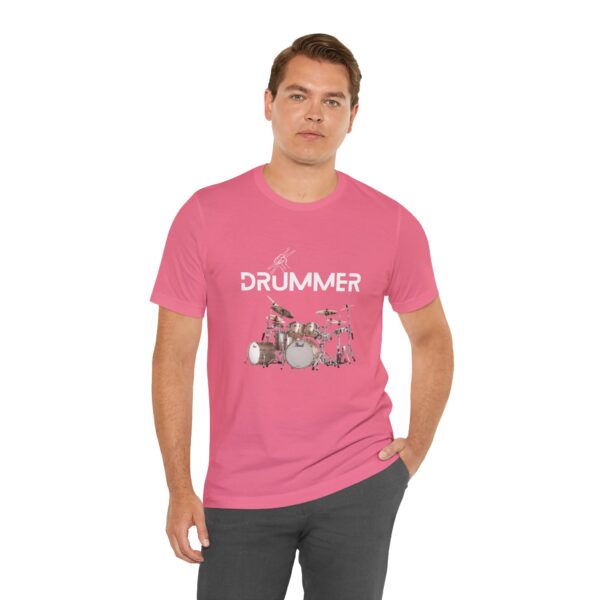 Unisex "Drummer" T-shirt designed by Dr. Jose Rosa - Image 95