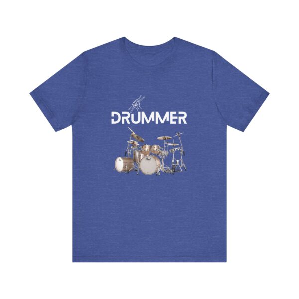 Unisex "Drummer" T-shirt designed by Dr. Jose Rosa - Image 64