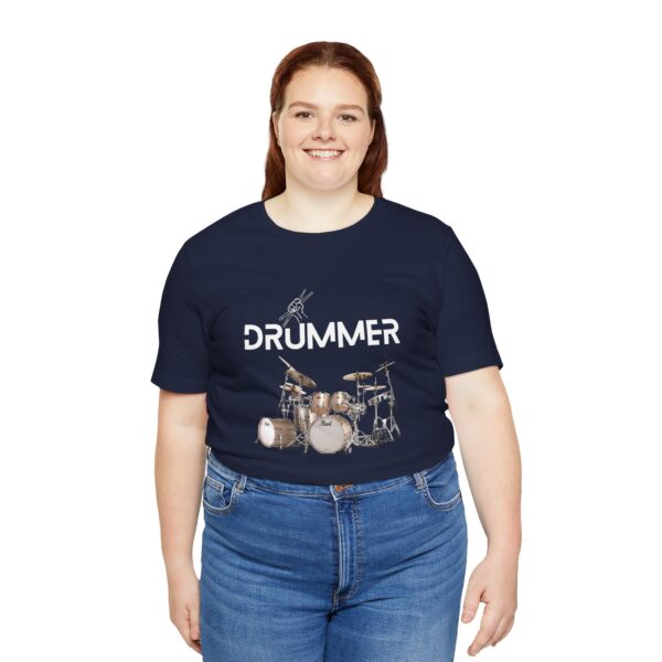 Unisex "Drummer" T-shirt designed by Dr. Jose Rosa - Image 88