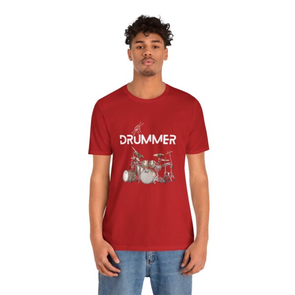 Unisex "Drummer" T-shirt designed by Dr. Jose Rosa - Image 112