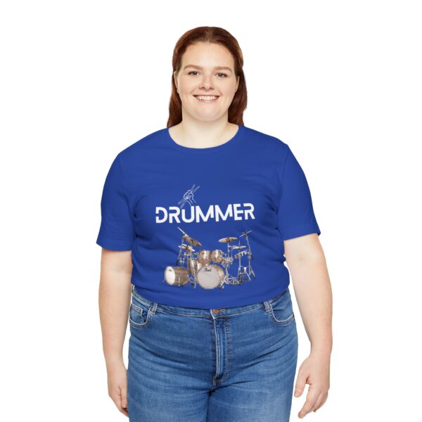 Unisex "Drummer" T-shirt designed by Dr. Jose Rosa - Image 61