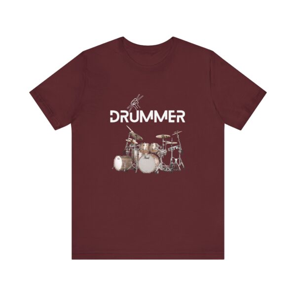 Unisex "Drummer" T-shirt designed by Dr. Jose Rosa - Image 100