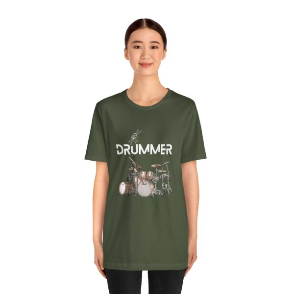 Unisex "Drummer" T-shirt designed by Dr. Jose Rosa - Image 30